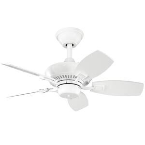 NWT Kichler Lighting Canfield 30 Inch Ceiling Fan Canfield 300103WH Traditional